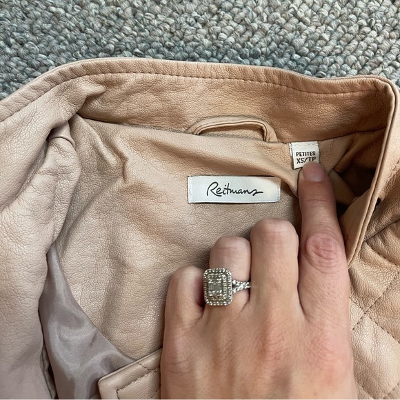 Beige Moto Style Jacket - Picture 3 of 3